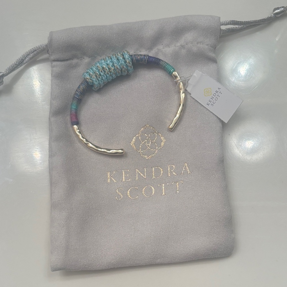 Kendra Scott Gold and Teal Bracelet